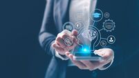 Concept business ai educational technology systems enhances university education through electronic learning and web-based study