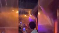Watch: Eyewitness video of the moment a fire broke out inside the Swiss ski resort bar