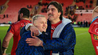 Blair Murray and Archer Holz celebrate after the match 24/1/2026