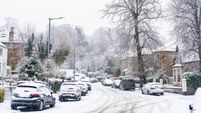 Heavy snowfall in Glasgow