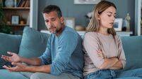 Unhappy young couple