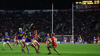 Sam O'Farrell is tackled by Brian Hayes 7/2/2026