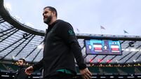 Andy Farrell leaves the field after the match 21/2/2026