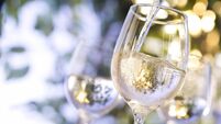 Wine being poured into glass